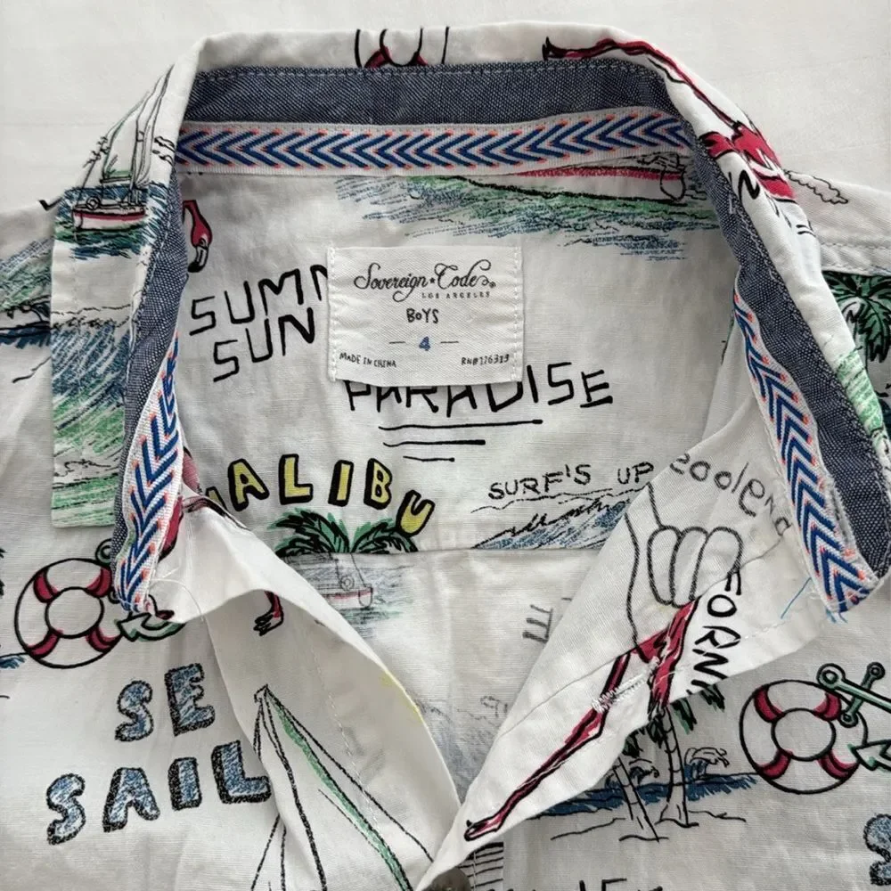 Boys short sleeve button down